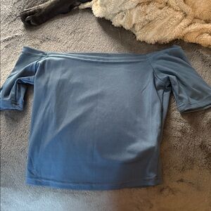 Blue Off-Shoulder Women's Top